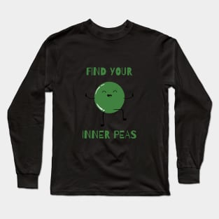 find your inner peas green Long Sleeve T-Shirt